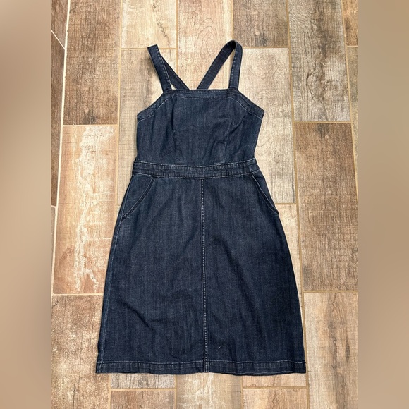 Universal Thread Goods Co. Denim Bib Dress 6- Worn Once - Picture 4 of 6